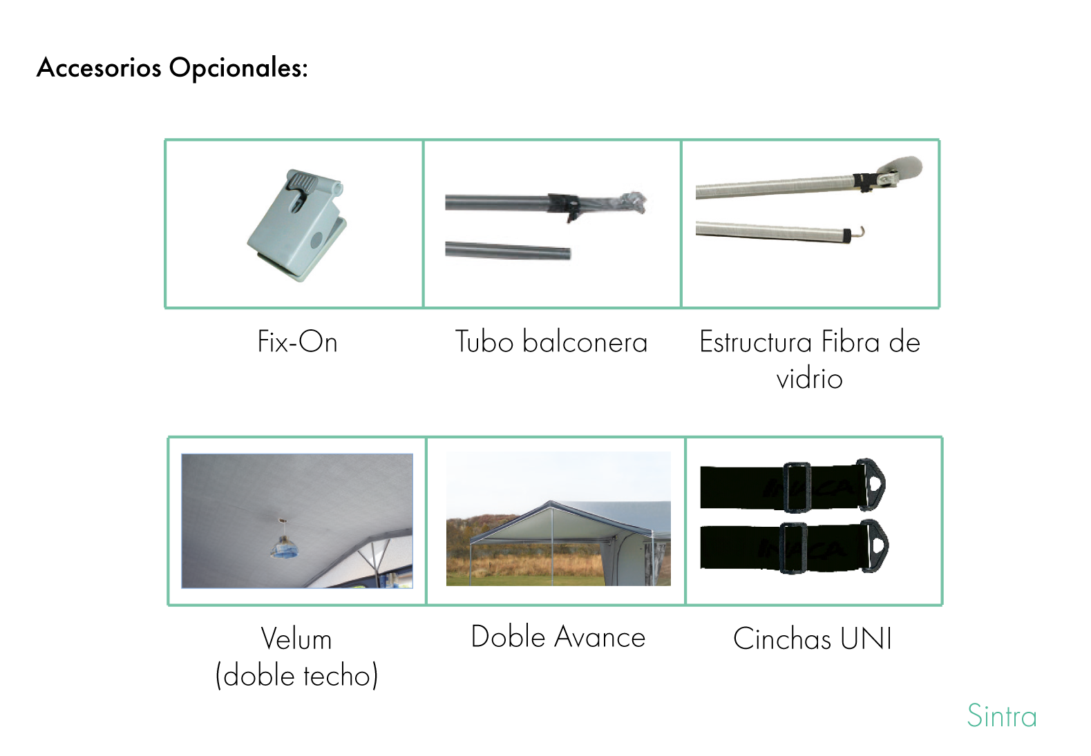 Accesorios opcionales